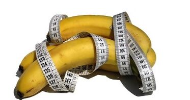 banana agus ceintiméadar mar aithris ar mhéadú bod